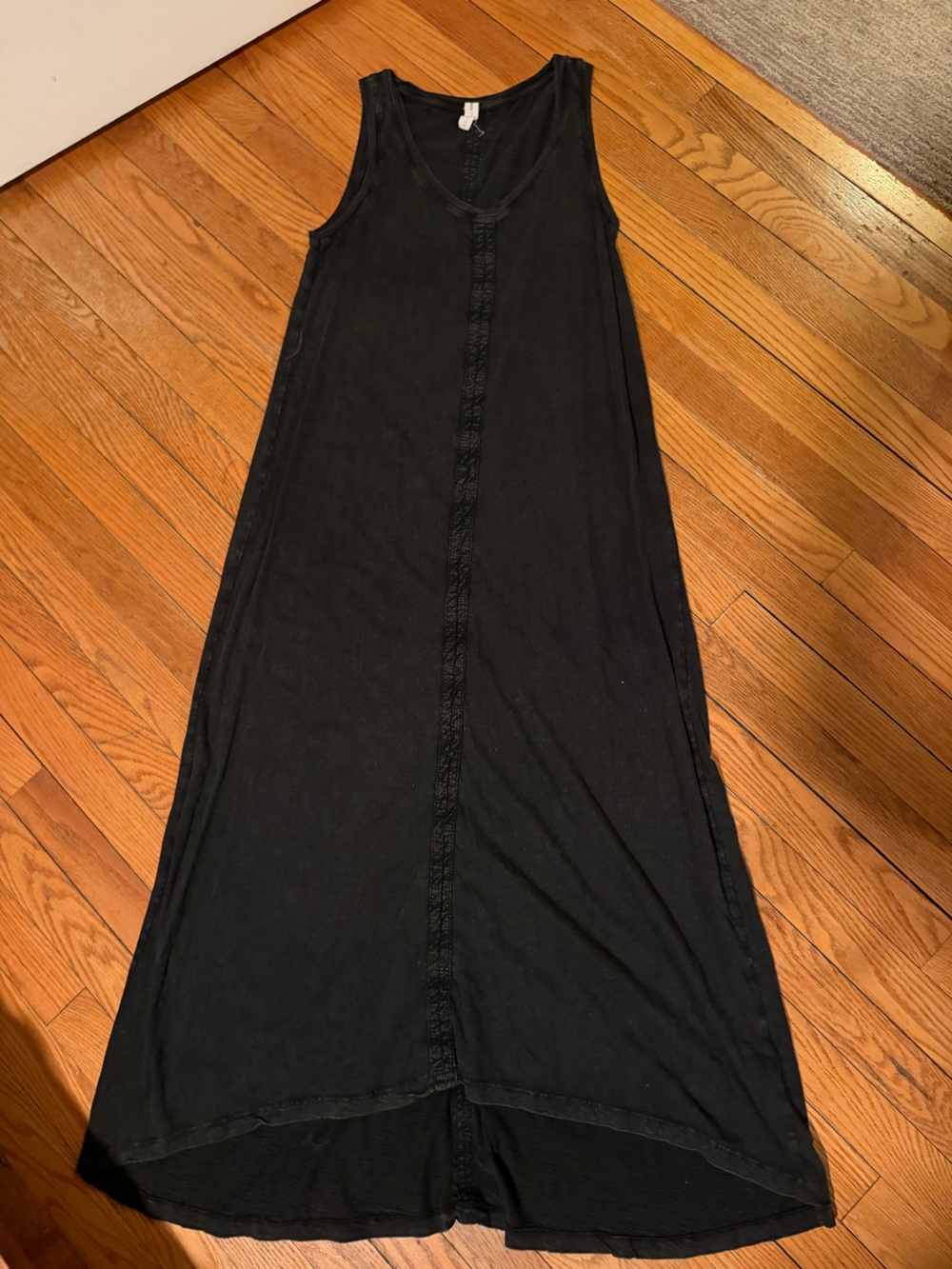 Anthropologie distressed grey sleeveless cotton dress